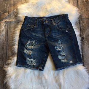 Mossimo Denim Boyfriend Blue jean shorts